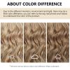 SEVENCOLORS Long Black Wavy Wigs for Women Natural Soft Hair Black Wig with Bangs Synthetic Fluffy Curly Wigs for Daily Party Cosplay(Blonde)