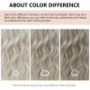 SEVENCOLORS Long Black Wavy Wigs for Women Natural Soft Hair Black Wig with Bangs Synthetic Fluffy Curly Wigs for Daily Party Cosplay(Platinum)