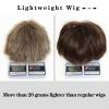 SEVENCOLORS Mens Wig Short Auburn Wigs for Men Natural Layered Reddish Synthetic Wigs Daily Cosplay Costume Buzz Cut Male Wig(Mixed blonde)