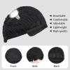 SEVENCOLORS Mens Wig Short Auburn Wigs for Men Natural Layered Reddish Synthetic Wigs Daily Cosplay Costume Buzz Cut Male Wig(Natural black)