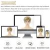 SEVENCOLORS Short Blonde Wigs for White Women Synthetic Hair Mixed Brown Wigs with Bangs Natural Layered Pixie Cut Wig for Women(Mixed blonde)