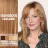 SEVENCOLORS Short Grey Wavy Wigs for White Women Ombre Silver Bob Wig with Dark Roots Synthetic Hair Natural Looking Gray White Wigs(Strawberry blonde)