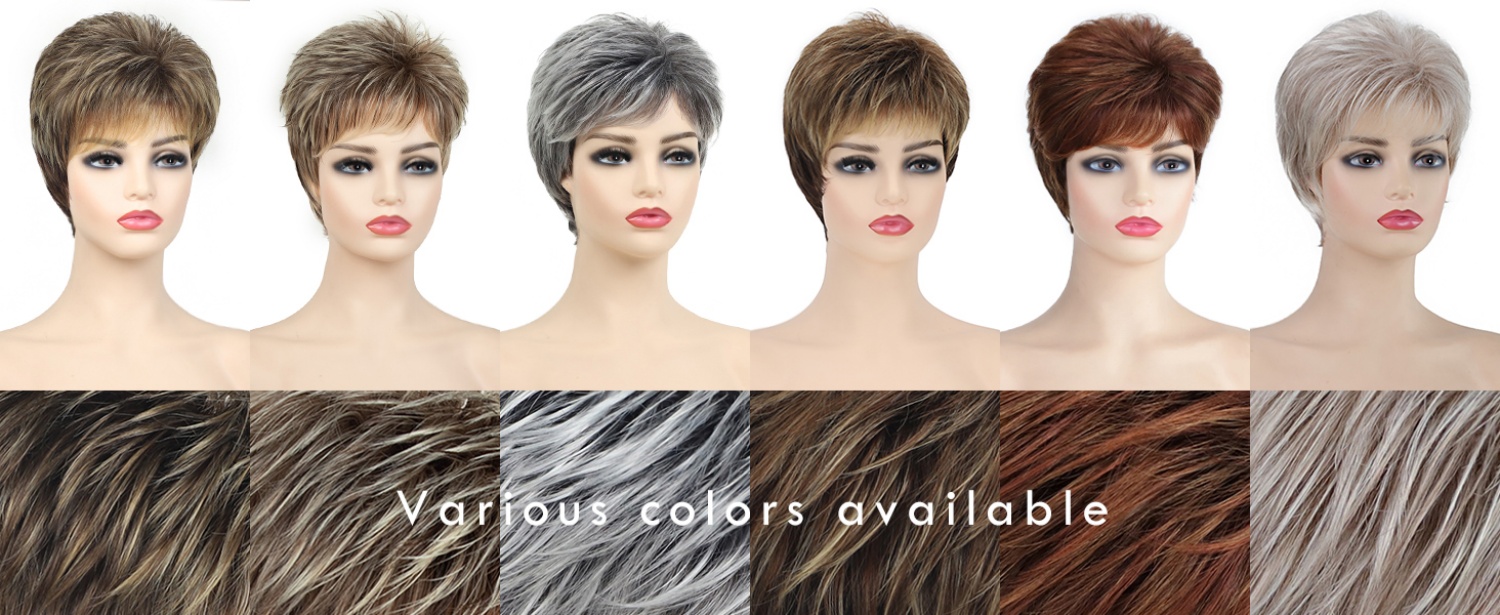SEVENCOLORS Medium Length Strawberry Blonde Wigs for Women Layered Straight Blonde Wigs with Dark Roots Synthetic Hair Wig for Daily Party Cosplay.
