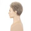 SEVENCOLORS Mens Wig Short Natural Mocha Brown Wigs for Male Synthetic Hair Costume Halloween Party Slicked-Back Wigs