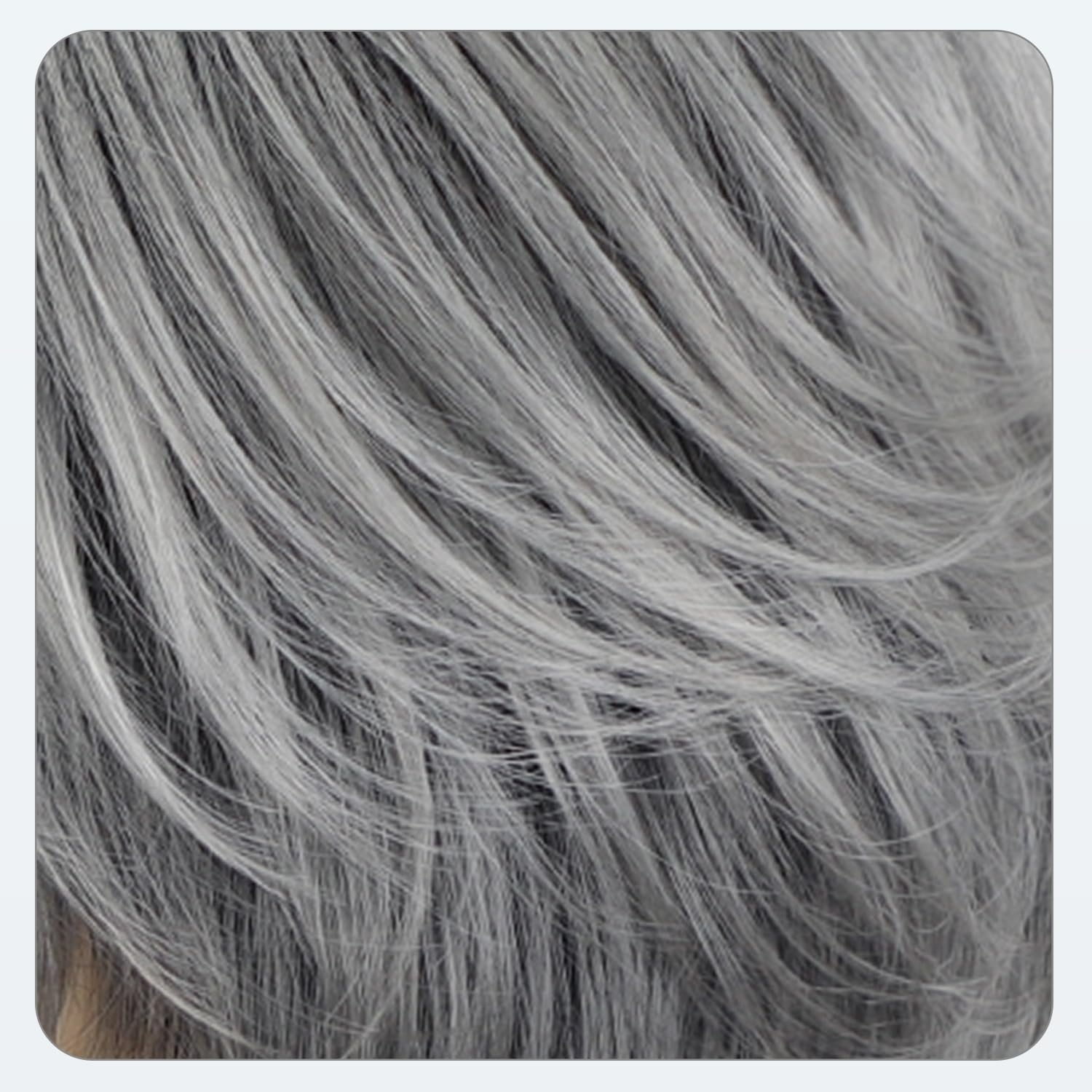 image:imageSEVENCOLORS Short Brown Blonde Wigs for White Women Natural Hair Layered Lightweight Wig with Highlights Synthetic Womens Daily WigsGrey